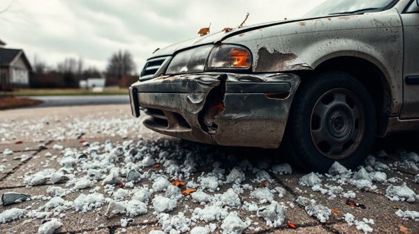 Budget à prévoir pour réparer carrosserie après choc et grêle
